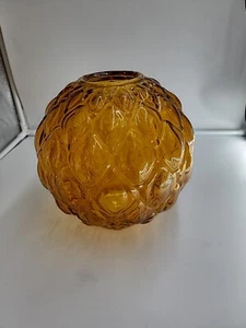 Rare Amber Globe For Antique Lamp - Picture 1 of 3