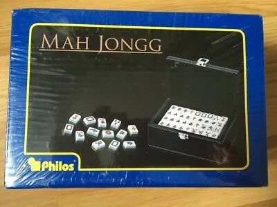 Mah Jong Game Philos 3267 Quality Compact Wooden Box Set Mah Jongg Mahjong NEW - Image 1 of 4