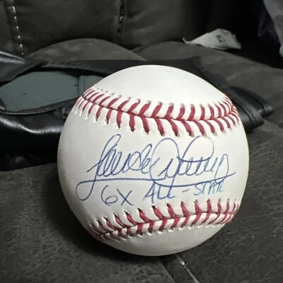 SANDY ALOMAR JR 90 AL ROY  SIGNED AUTOGRAPHED MLB BASEBALL JSA COA - Image 1 of 4