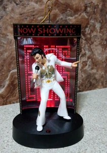 Elvis "Santa Claus IS Back In Town" Ornament /Free Standing w Music/Lights 5"H - Picture 1 of 4
