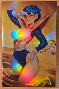 SDCC 2025 Exclusive Bulma DBZ Swimsuit Special Gold Foil EvulArt LTD 25! HEISS - Bild 1 von 7
