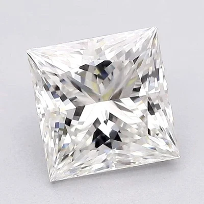 Loose Lab Grown CVD Diamond 2.30Ct Princess D Color IF CLARITY Certified Diamond - Image 1 of 4