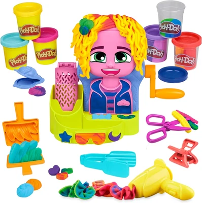 Hair Stylin Salon Playset with 6 Cans Pretend Play Toys for Girls Boys Arts and  - image 1 of 4