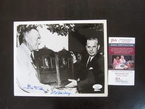 Bill Dickey & Bill Terry Autograph Signed Auto 8x10 Photo JSA New York Yankees - Picture 1 of 2
