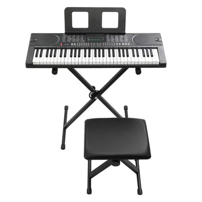 61Tasten Digital-Keyboard Klavier Elektrisches 200 Klänge mit Kopfhörer&Mikrofon - Bild 1 von 4