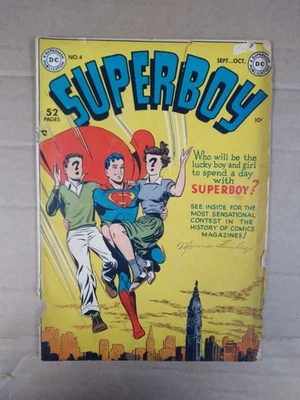 Superboy #4 (DC Comics September-October 1949) 1.0 FR - Image 1 of 4