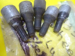 Tornillos/terejetas de cubo de rueda Harley vintage 3/8" 1936-72 usados lisos o CHR 5-PK 43530-35 - Imagen 1 de 14