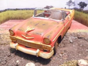 1/18 ( DS 52 ) Abandoned 1956 Chevy Bel Air Weathered Rusted Junkyard Barn Find - Picture 1 of 19