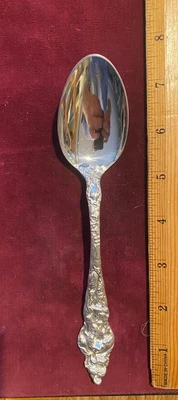 REED & BARTON LES SIX FLEUR  STERLING FLATWARE  1 OVAL SOUP 7 1/2" NO MONOGRAMS - Image 1 of 4