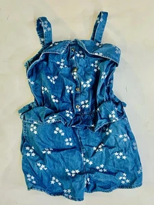 Toddler Girl Cat&Jack Blue Star Romper Size 4T - Picture 1 of 3