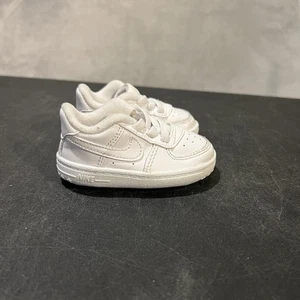 Nike Air Force 1 Soft Sole Shoes Toddler 3C White Crib Sneakers CK2201-100 - Picture 1 of 9