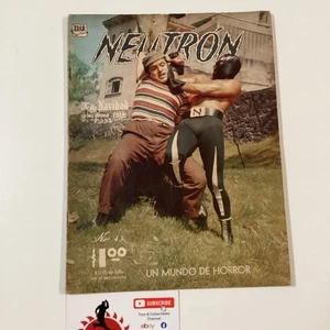 1962 FUMETTI SPAGNOLI NEUTRON #45 LUCHA LIBRE FOTO FUMETTO EDAR MEXICO WRESTLING - Foto 1 di 6