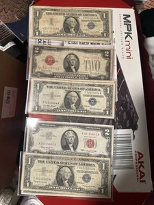 silver certificate notes lot - Picture 1 of 6