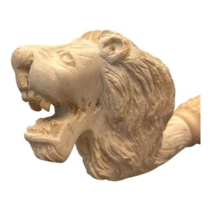 VTG Hand Carved Meerschaum Lion Smoking Pipe - Picture 1 of 13