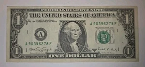 1988A Web Press Note Boston $1 A90396278F Nice Note Look One Dollar - Picture 1 of 3