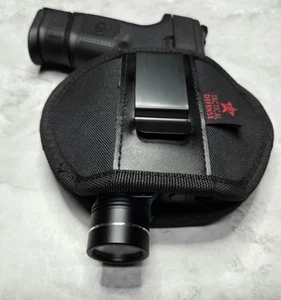 BRAUN TACTICAL RAIL MOUNT LED LIGHT HOLSTER GEN 1 LARGE CR TACTICAL DEFENSE  - Picture 1 of 10