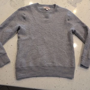 Maglione girocollo Wallace & Barnes lana merino bollita grigio/grigio S/XS - LEGGI - Foto 1 di 12