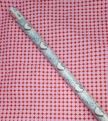 70 sq ft Hello Kitty Happy Holiday Christmas Gift Wrap Wrapping Paper Roll 2003 - Image 1 of 4