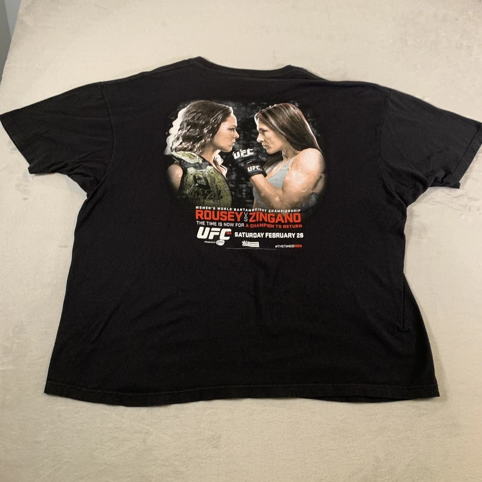 UFC 184 Shirt Mens 3XL Black Ronda Rousey Bantamweight Championship MMA XXXL - Image 1 of 4
