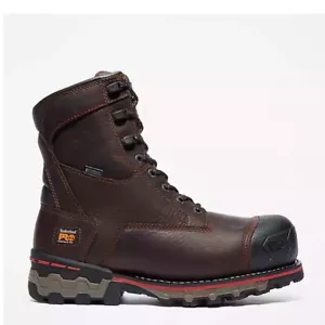 Hombres Timberland Pro Boondock Impermeable Aislado CT Marrón 8" Bota TB0A128P 214 - Imagen 1 de 5