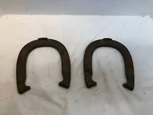 Juego De Colección De 2 Herraduras De Lanzamiento Doble Timbre Acero EE. UU. - Imagen 1 de 5
