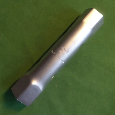 MARKENLOS Made in Germany Rohrsteckschlüssel DIN 896 SW 41/46 mm C 35 gehärtet verchromt