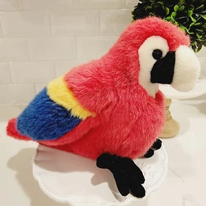 VINTAGE 1996 K&M Soft Parrot Plush Stuffed Bird Animal Toy Rare - Picture 1 of 10