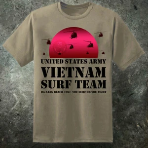 T-shirt uomo Apocalypse Now Vietnam squadra di surf Lt Col Bill Kilgore Vietnam film - Foto 1 di 1