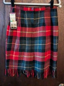 NEU Vintage faszinierende Fäden Größe 10 Wollmischung Rock - Bild 1 von 5