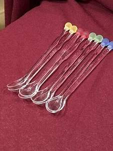 2003 Sundae Spoons Set of 8 Pastel Color Knobs  NWOB Vintage - Picture 1 of 1