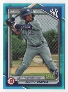 2024 Bowman Prospects #BP-84 Brando Mayea Sky Blue Parallel #'d 178/499 - Bild 1 von 2