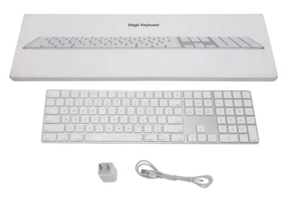 Apple A1843 Magic Tastatur MQ052LL/A W/ Box Ladekabel Wand Ladegerät Bündel - Bild 1 von 4