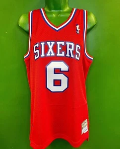 Camiseta deportiva cosida de Mitchell & Ness de los Philadelphia 76ers J Erving de la NBA mediana N - Imagen 1 de 9