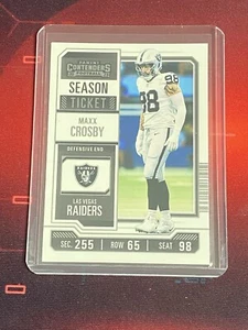 2023 Panini Contenders Season Ticket Silver #56 Maxx Crosby - Picture 1 of 2