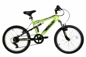 Dallingridge Blade Mountain Bike Kids Full Suspension MTB 20" Bicycle 6Spd Green - Picture 1 of 1