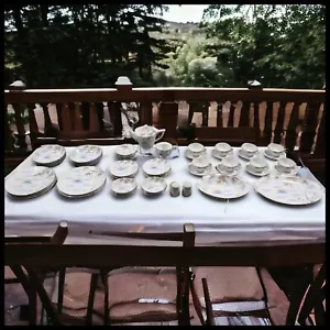 Vintage Japanese Kutani Porcelain 57-Piece China Place Setting Service for 8 - Picture 1 of 9