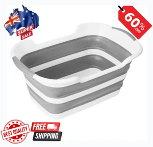Large Collapsible Laundry Basket Washing Clothes w/Handles Bin Foldable AU Stock - Picture 1 of 5