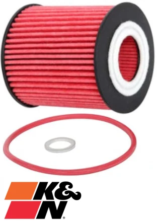 K&N HIGH FLOW CARTRIDGE OIL FILTER FOR MAZDA3 BK L3 L3-VDT TURBO 2.3L I4 - image 1 of 1