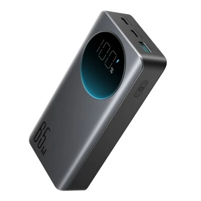 Powerbank 65W 20000mAh Schnellladetechnologie PD in schwarz (JR-PBF04) - Bild 1 von 4