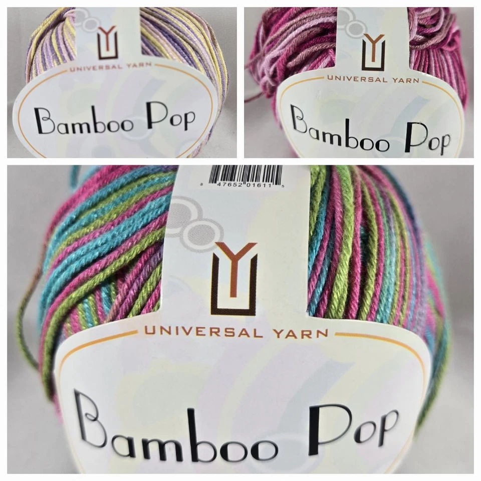 Hilo universal bambú pop 50 % algodón 50 % bambú 292y 100 g 3,53 oz Foto 1 de 1