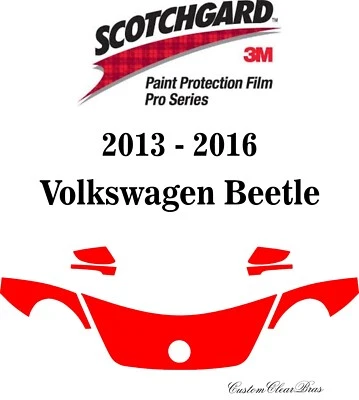Genuine 3M Scotchgard Paint Protection Pro Series 2015 2016 Volkswagen Beetle - Image 1 of 3