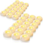 100+ Hour Flameless Led Floating Candles, 3” Plastic Battery Operated Flicker...