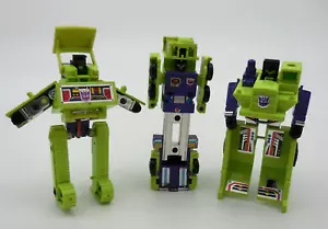 3 Transformers G1 Constructicons Bonecrusher Long Haul Mixmaster Hasbro 1985 - Picture 1 of 23