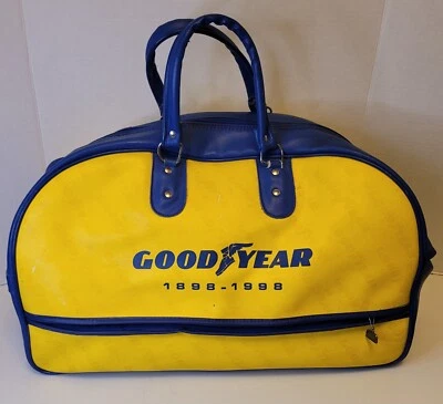 Bolso de Lona Good Year Tire 100 Aniversario Vinilo De Colección RARO Rubio Canadá Foto 1 de 4