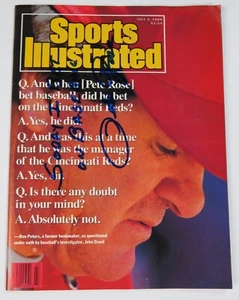 Pete Rose REDS Signed Auto Sports Illustrated Mag 7/3/89 w/"I'm Sorry I Bet" JSA - Picture 1 of 4