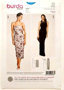 NEW 6483 Sewing Pattern Satin Jacquard Evening Dress Strapless Sleevless 8-18 - Picture 1 of 2