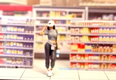 miniature  1/64 Figurine of a Sporty Cool and Gorgeous cute Girl in stock - Image 1 of 4