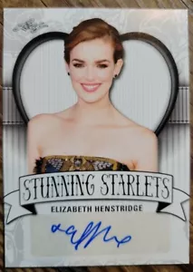 2017 Leaf Pop Century Stunning Starlets Elizabeth Henstridge #SS-EH1 Autograph - Picture 1 of 3