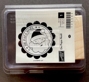 Estampación de sello de Papá Noel de madera de goma "De Papa Noel" - Imagen 1 de 5