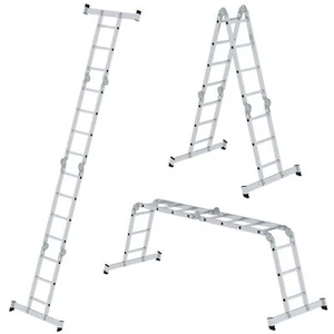 Munk Vielzweckleiter Mehrzweckleiter Allzweckleiter mit Nivello Traverse  - Bild 1 von 17